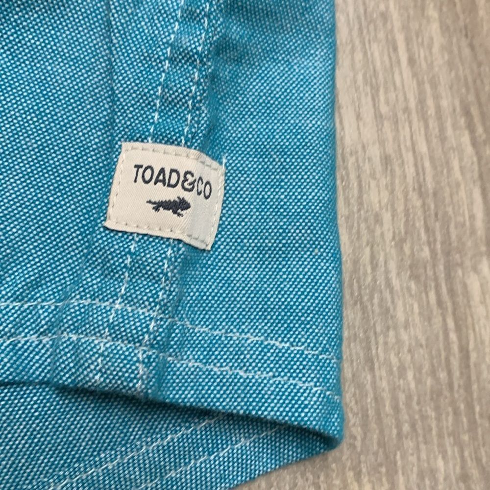 NWT Toad&Co Eddy SS Button Down‎ Cotton Shortsleeve Casual Cotton Shirt - Picture 5 of 6